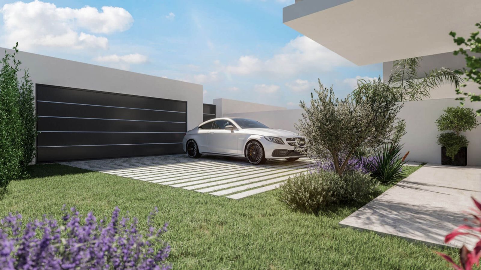 05 modern house car garage